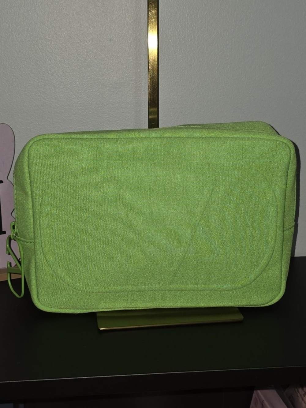 Valentino Lime Green Logo Pouch (VIP Item)